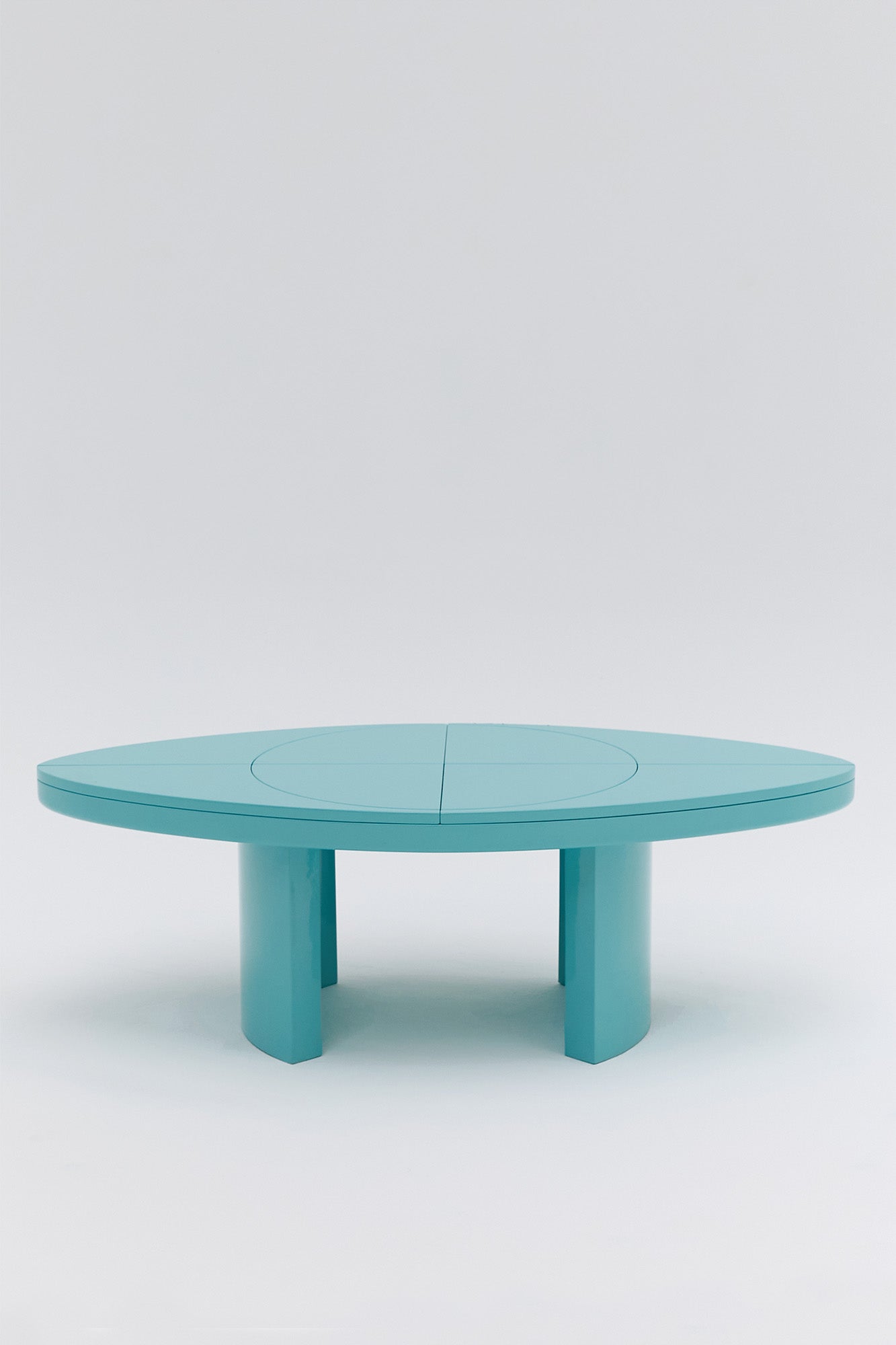 Shiny Laquered Blue Table