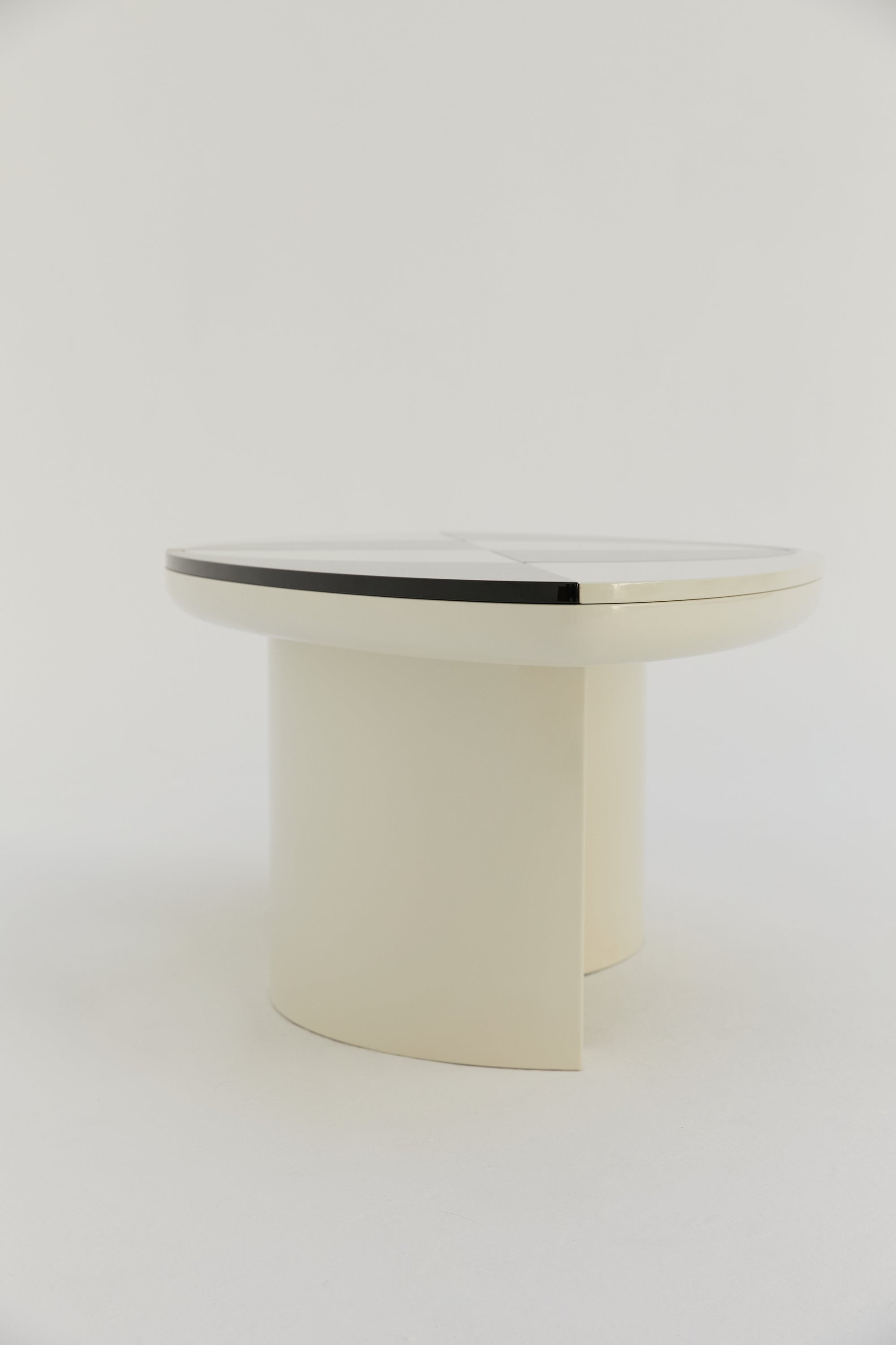 Black and White Lacquered Table